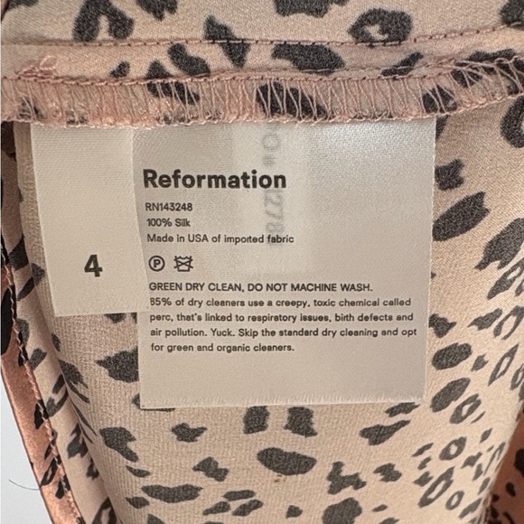Reformation Kosta mini dress in pink panther , sz: 4 - Picture 11 of 12
